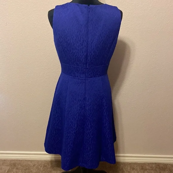Tahari Blue Flare Dress - Picture 4 of 8